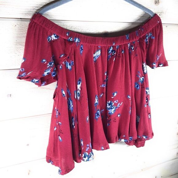 RAGA Sangria Floral Flutter Top - Picture 6 of 8